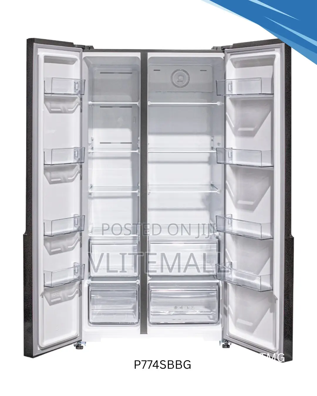 TCL 595l Side by Side Refrigerator P774sbbg