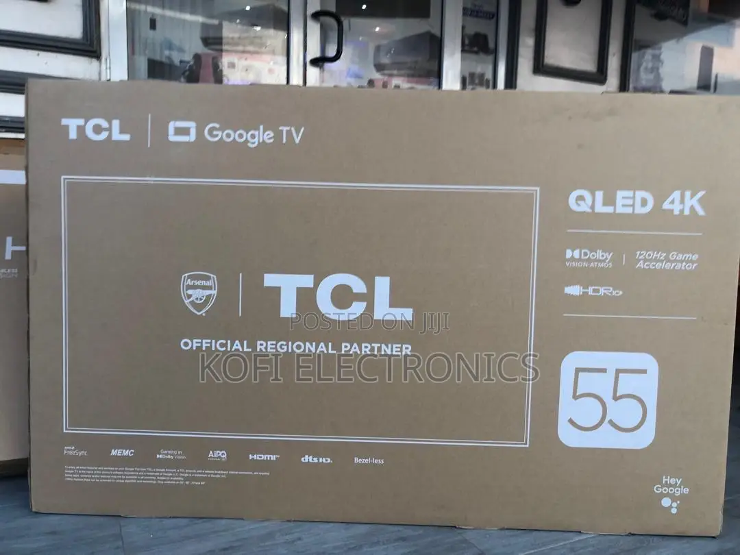 TCL 55” Qled Android Tv Smart, Fast Vibrant