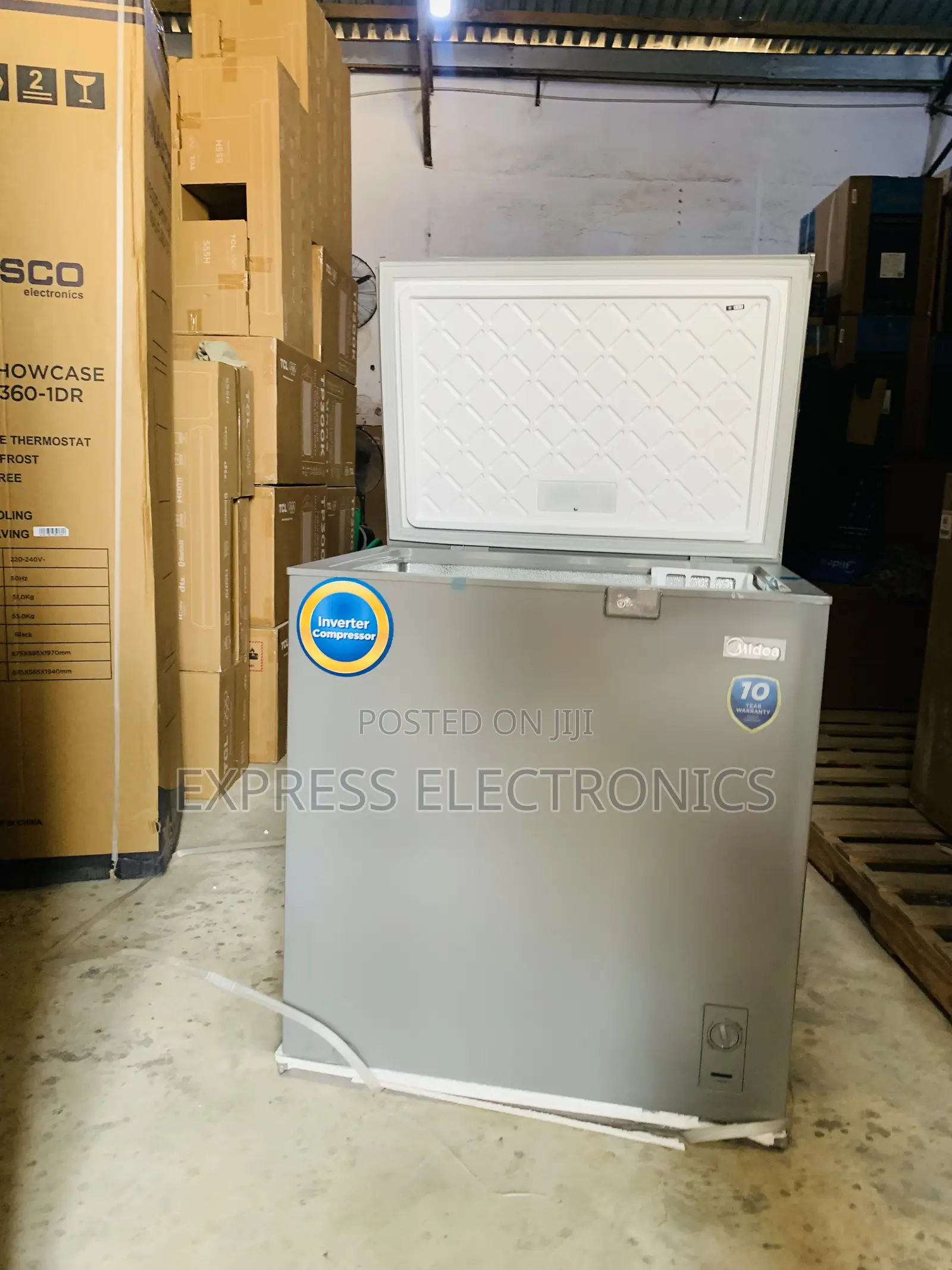 Eco Mode Friendly Midea Chest Freezer Single Door 198l