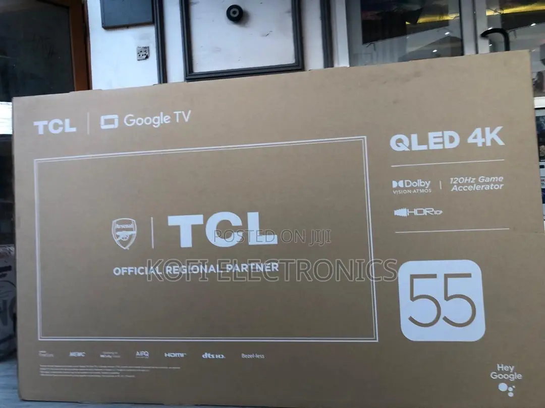 TCL 55” Qled Smart Tv Elegant Design With Powerful Features