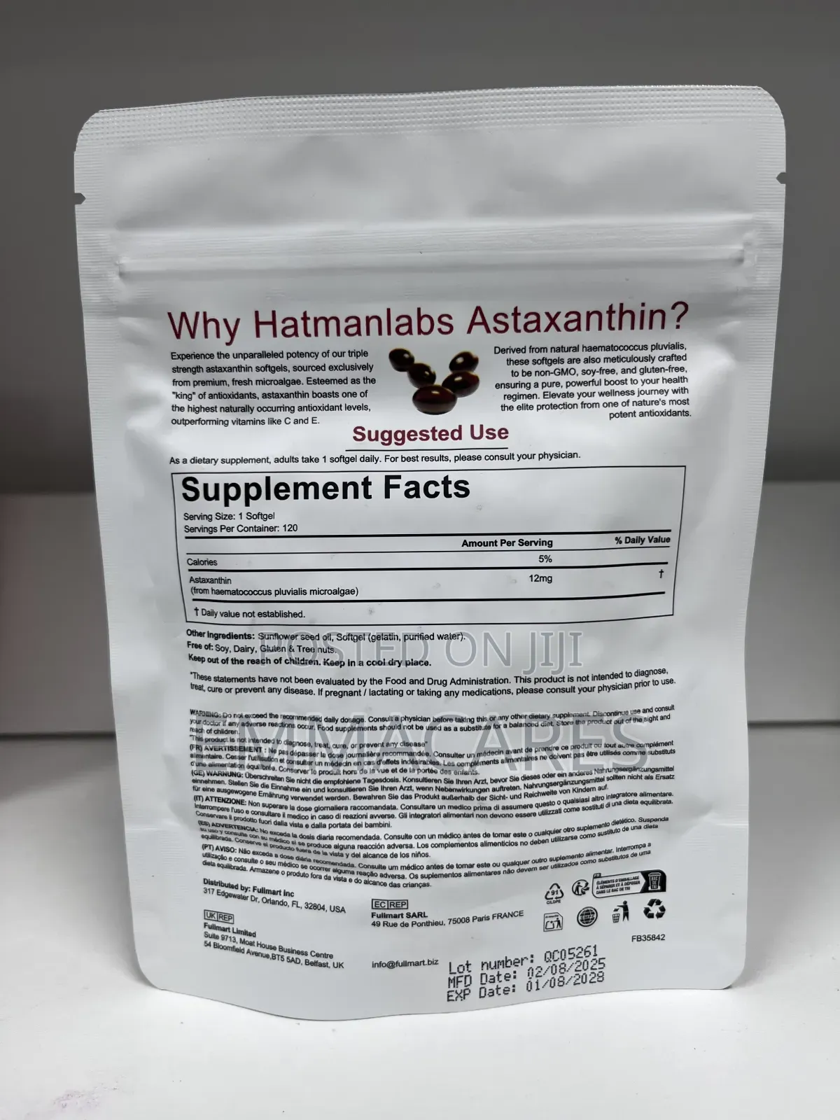 Hatmanlabs Astaxanthin 12mg