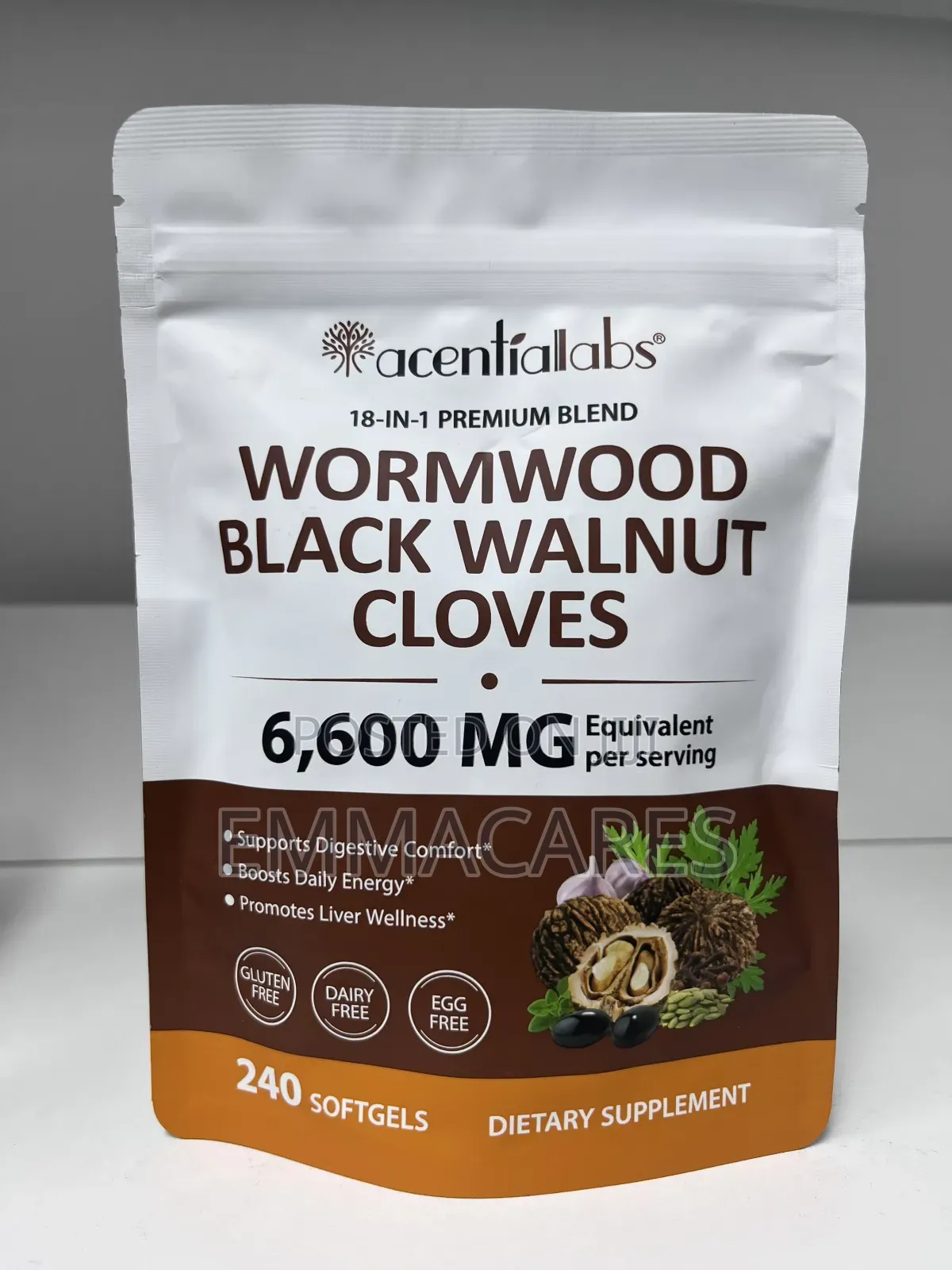 Acentiallabs Wormwood Blackwalnut Cloves