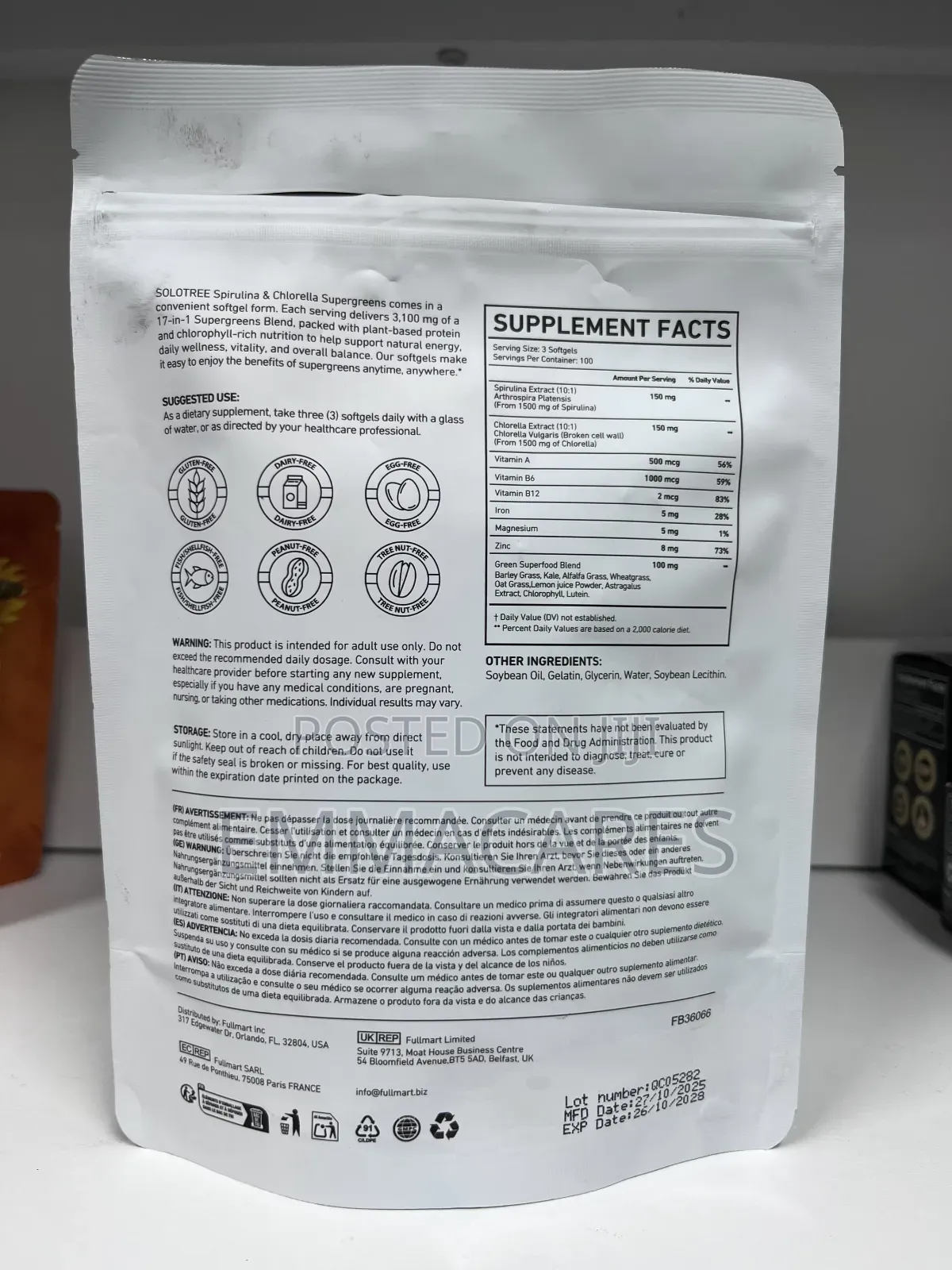 Acentiallabs Spirulina and Chorella