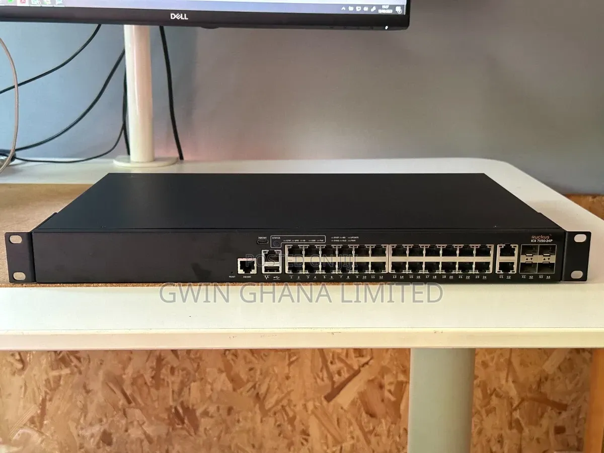 Ruckus Icx7150-24p-2x10g, 24 Gigabit Xpoe+ 2x10gbe SFP Layer 3 Switch