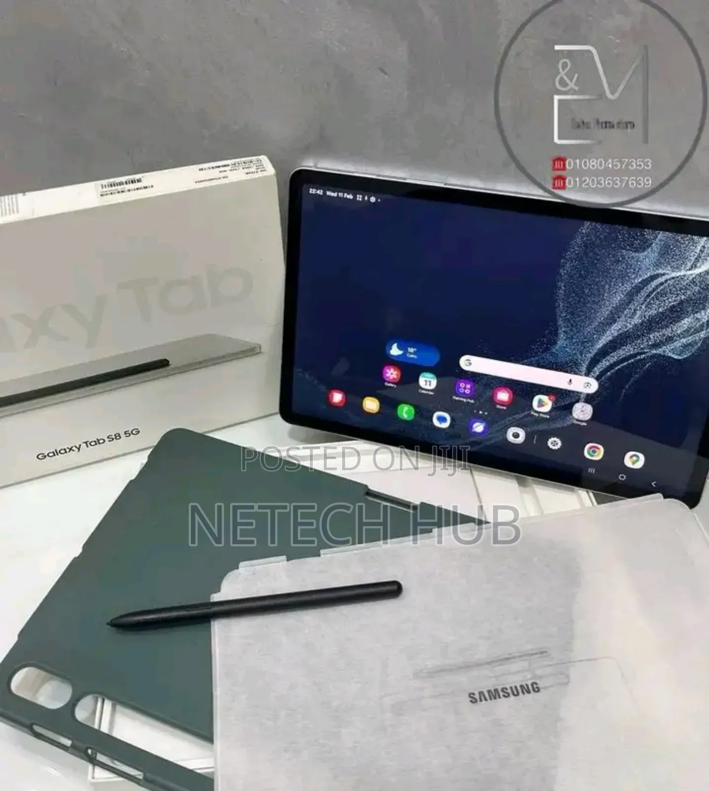 New Samsung Galaxy Tab S8 256 GB Gray