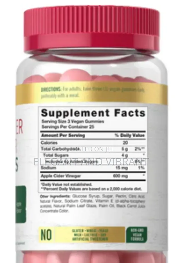 Apple Cider Vinegar 600mg Per Serving | 75 Gummies