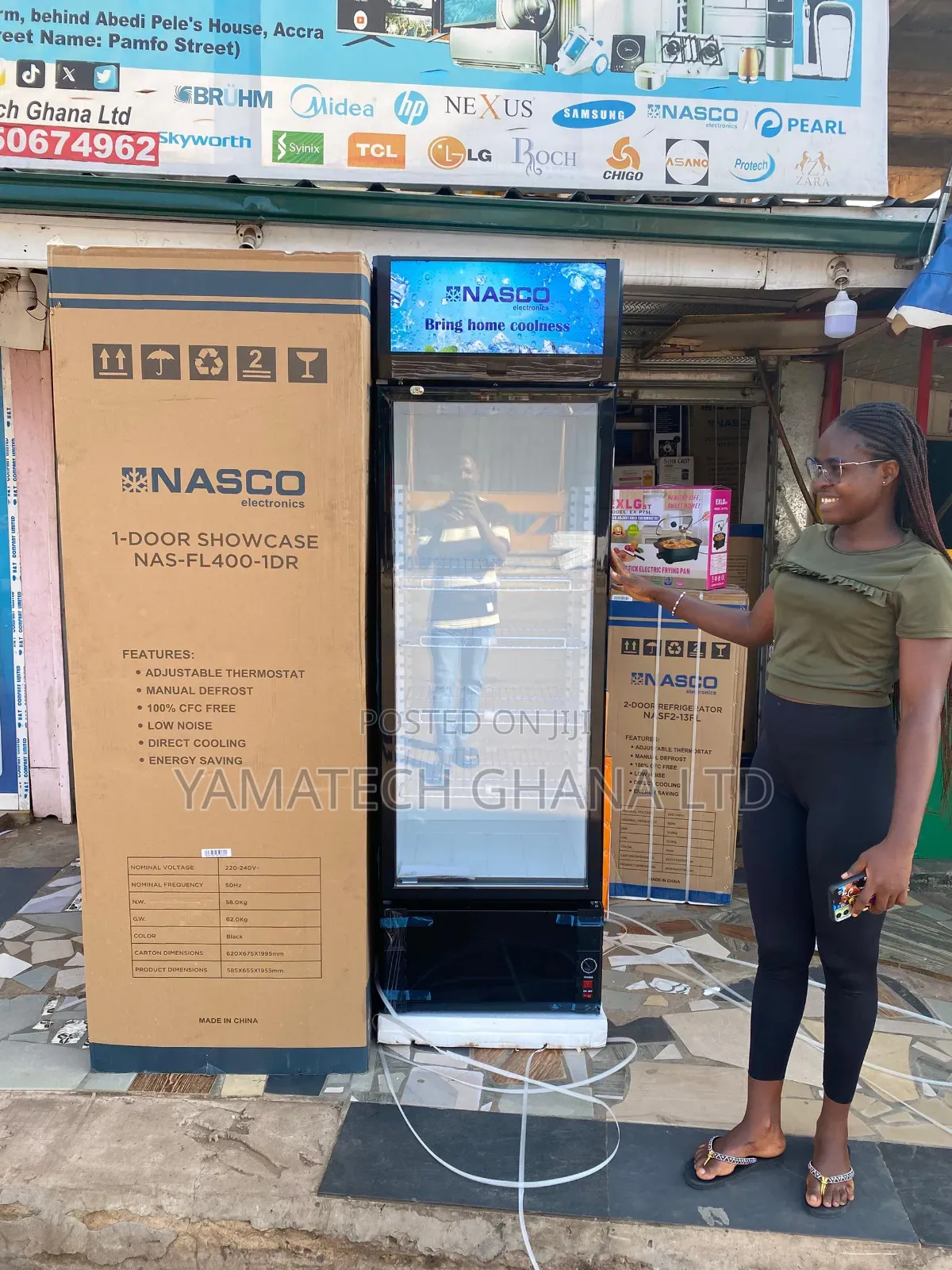 Nasco 358 Litre Display Fridge (Nas-fl400-dr)