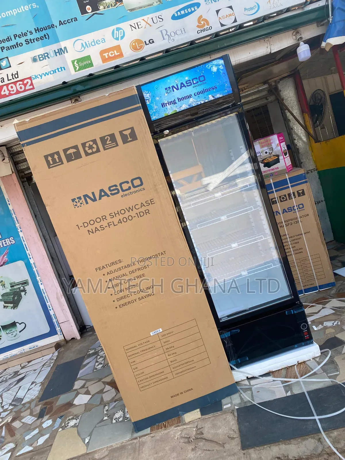 Nasco 358 Litre Display Fridge (Nas-fl400-dr)