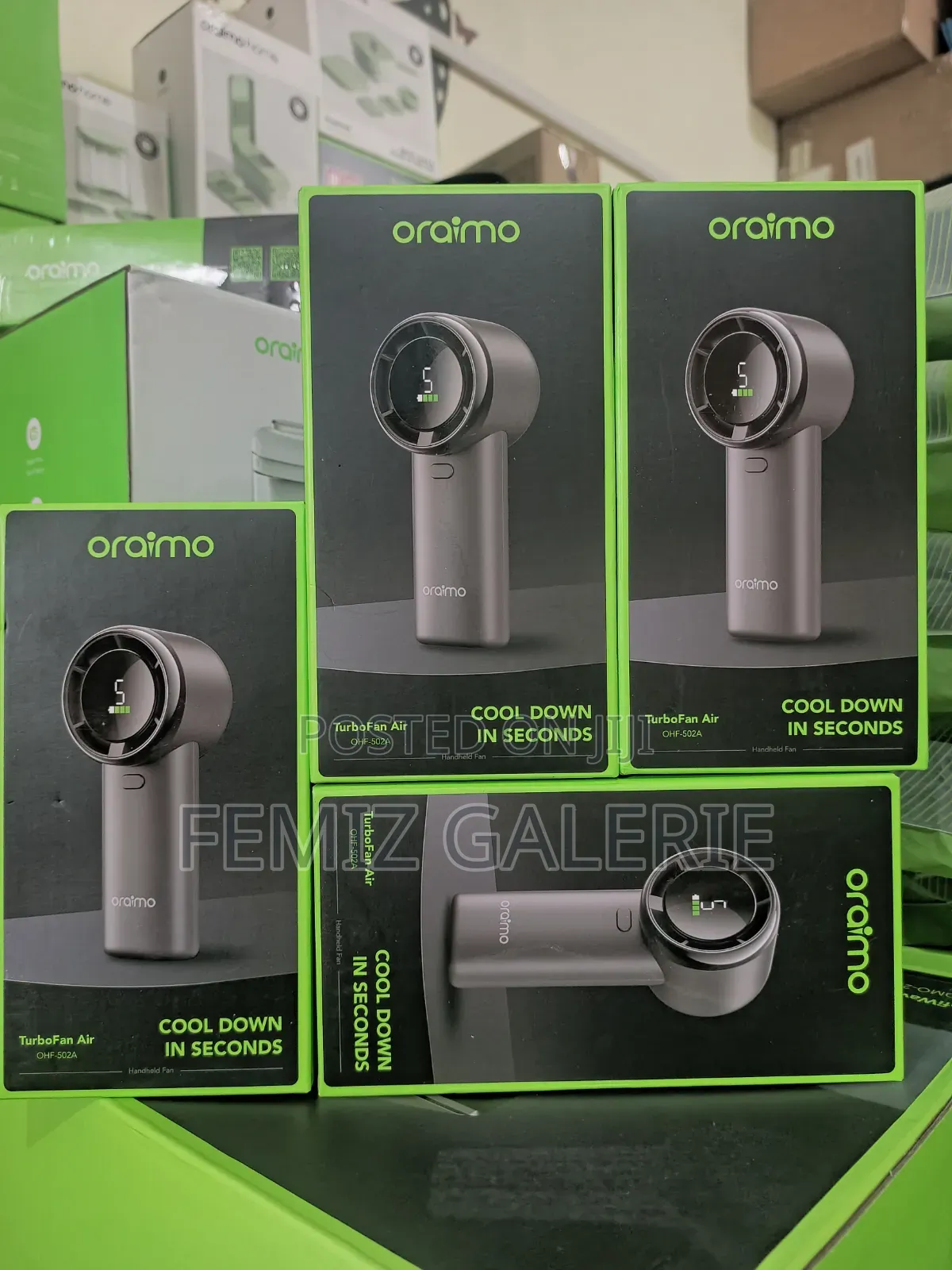 Oraimo Turbofan Air Handheld Fan Intense Airflow