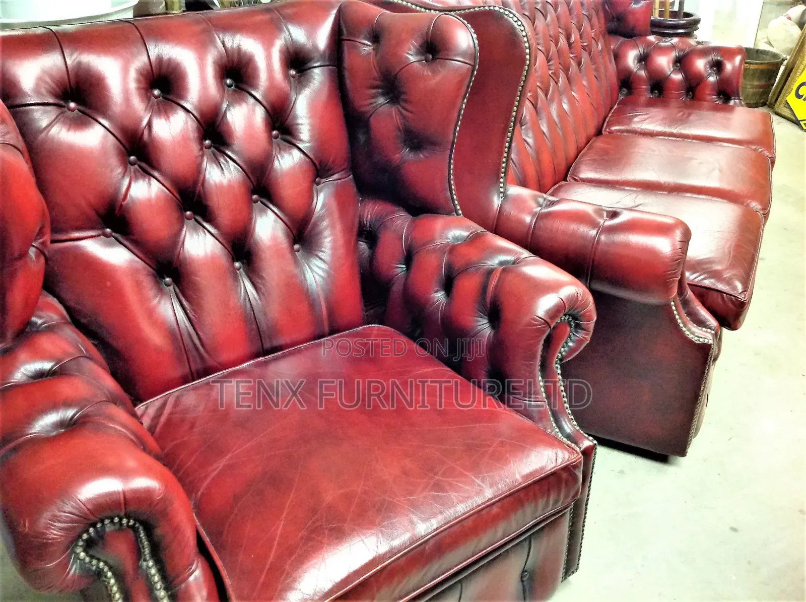 Oxblood Chesterfield Club Chair
