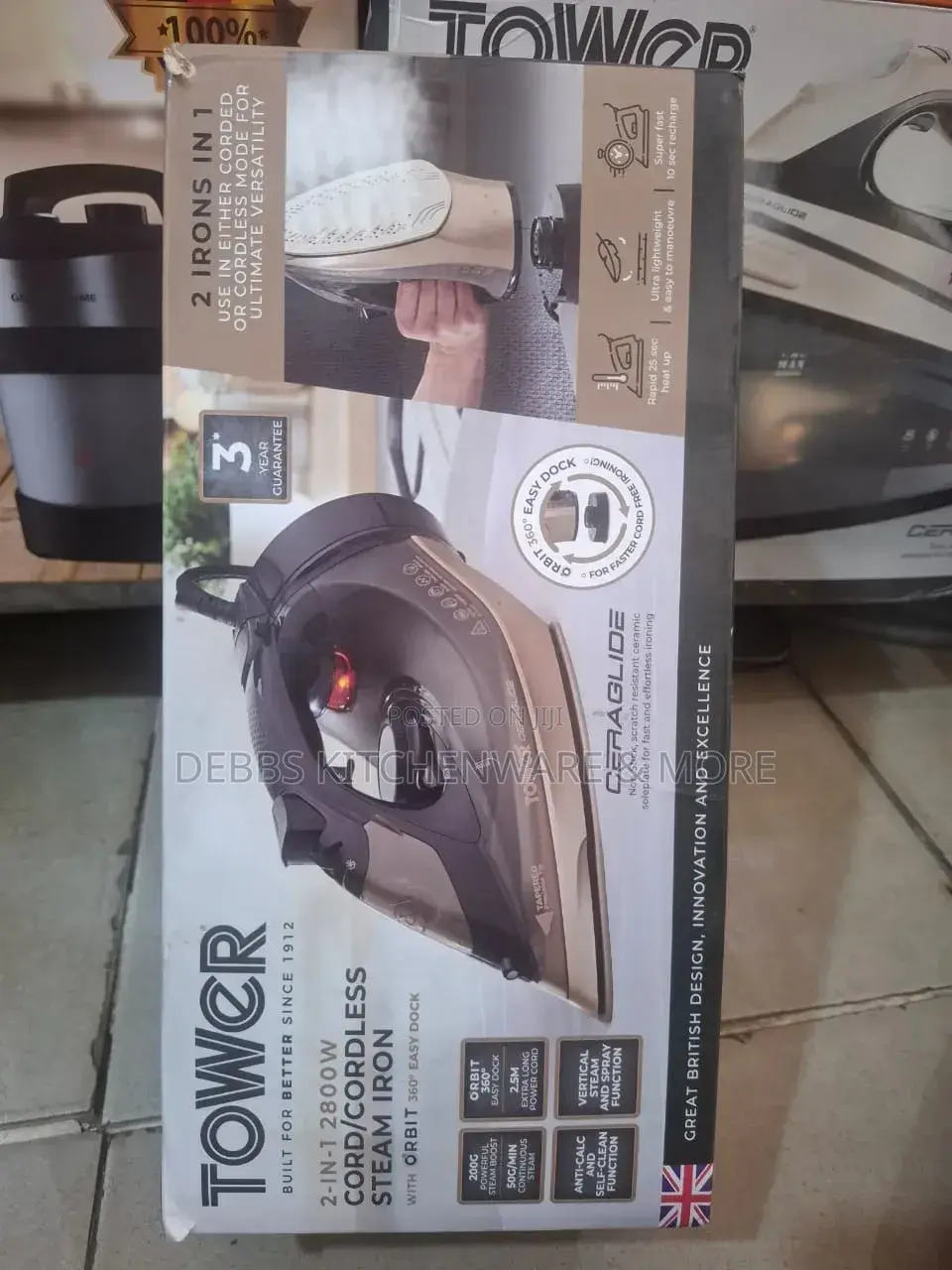 Tower 2 In1 Iron Uk