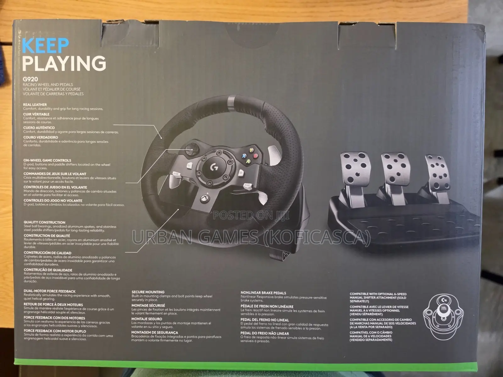 Logitech G920 Steering Wheel for Xbox Sealed