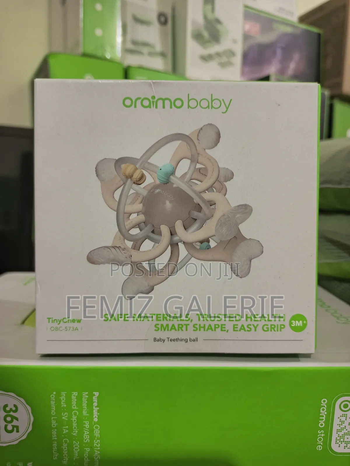 Oraimo Tinychew Baby Teething Manhattan Ball Toy