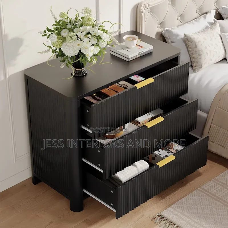 Large Bedside Table (Black)