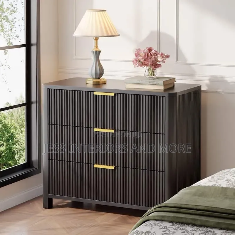 Large Bedside Table (Black)