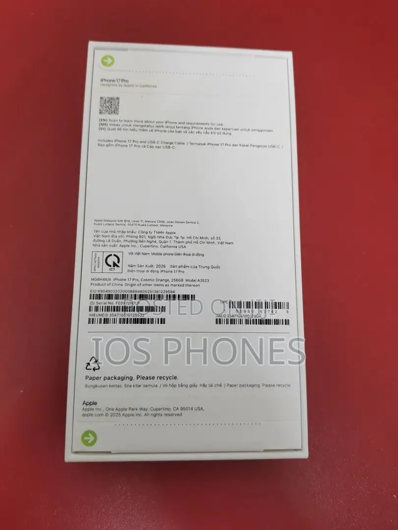 New Apple iPhone 17 Pro Max 256 GB Orange