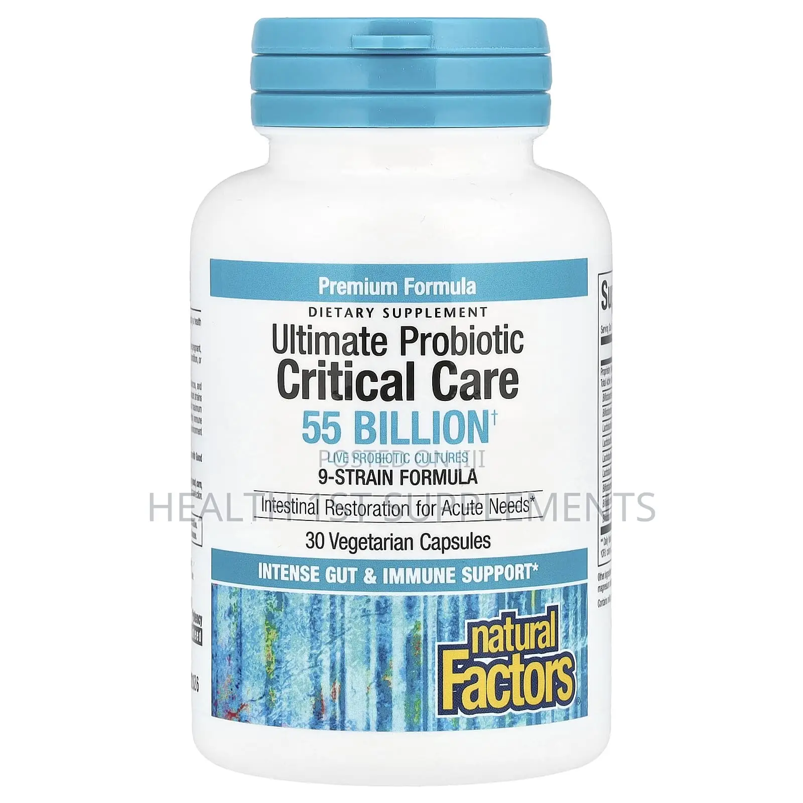 Natural Factors Probiotic, 55 Billion Cfus, 9 Strains, 30 Veg Capsules