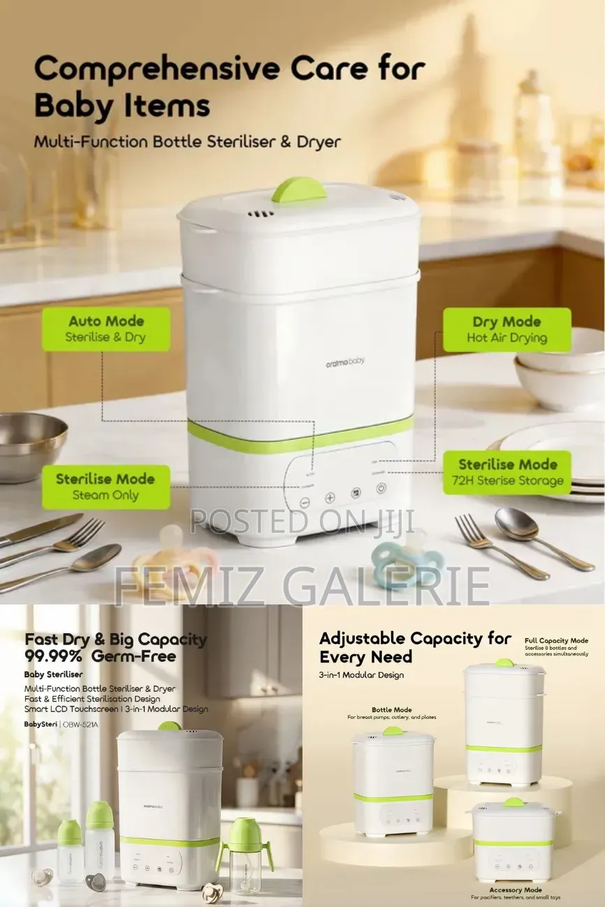 Oraimo Babysteri 3-in-1 Multi-Function Germ-Free Baby Steriliser