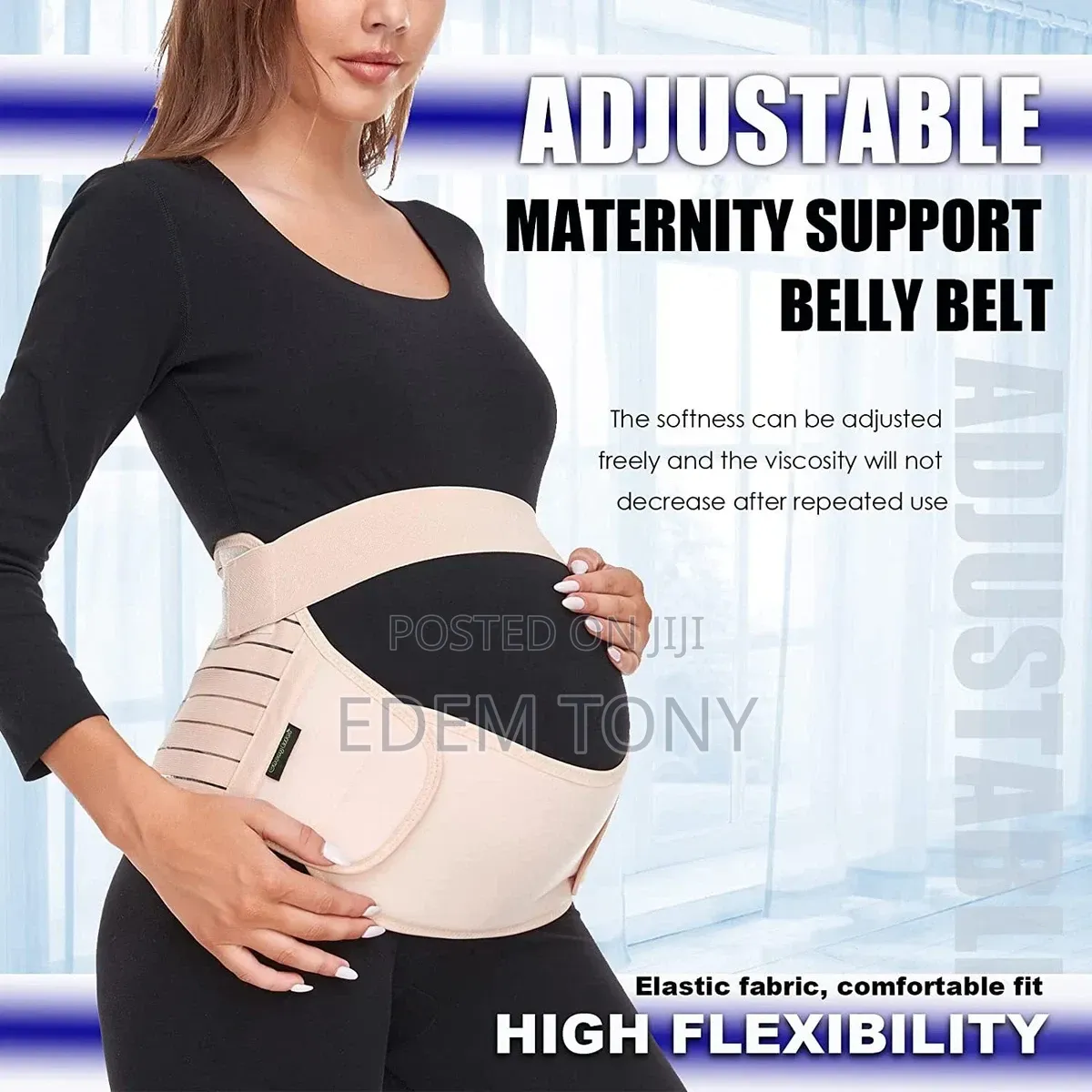Pregnancy Maternity Belt Lumbar Back Support Waist Band Belly Brace