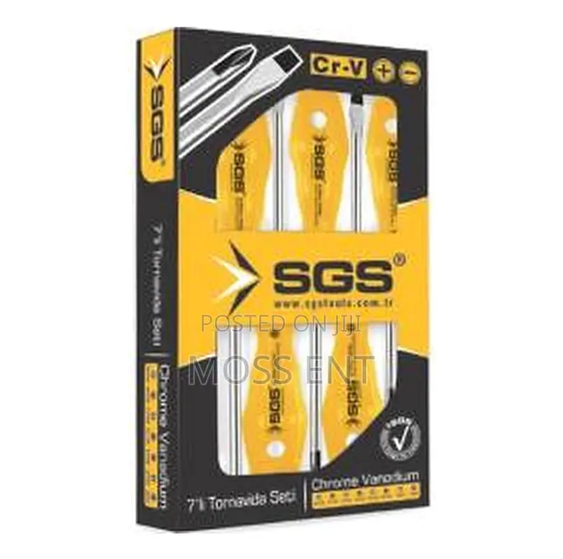 Screw Driver Yellow Series Set 7pcs (Old Red) - Sgs1040