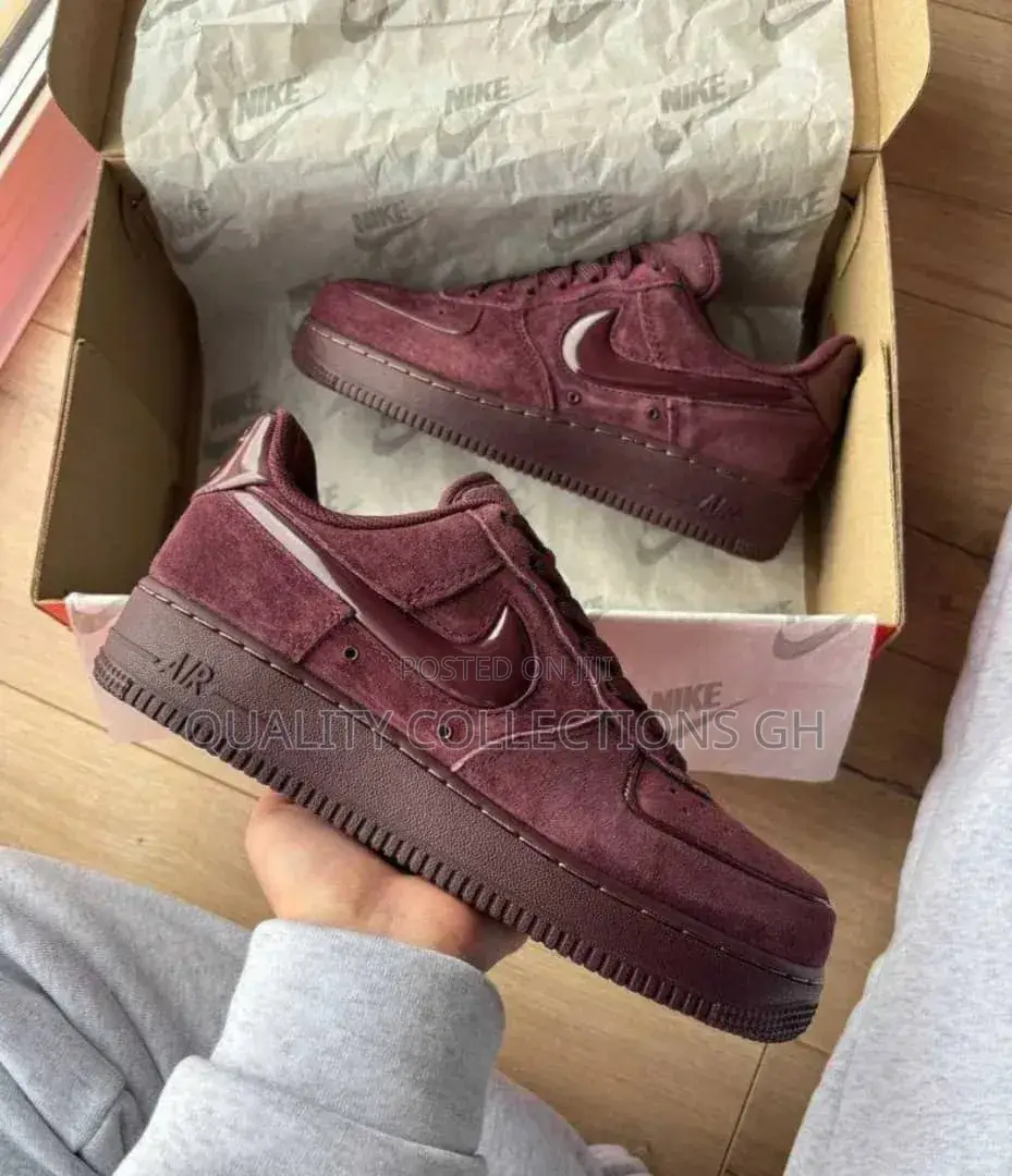Nike Airforce 1 Crush Burgundy