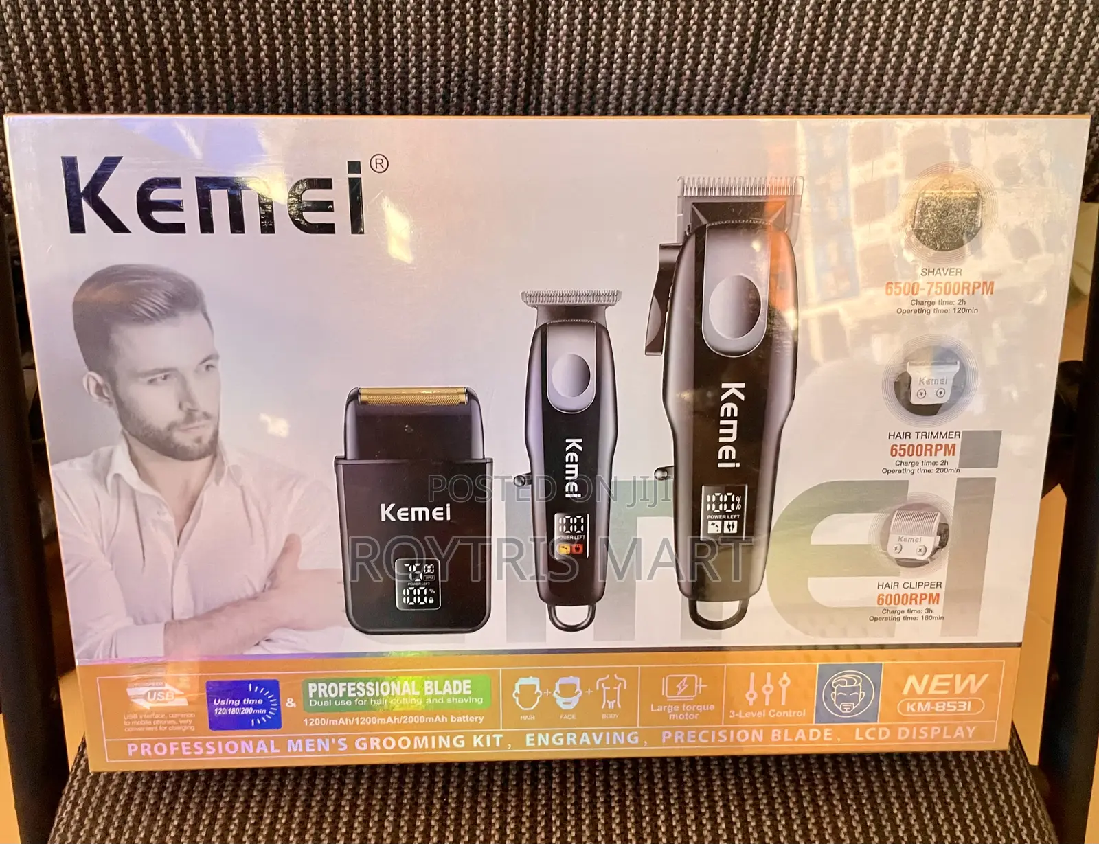 Kemei Professional Men Grooming Kits 3in1