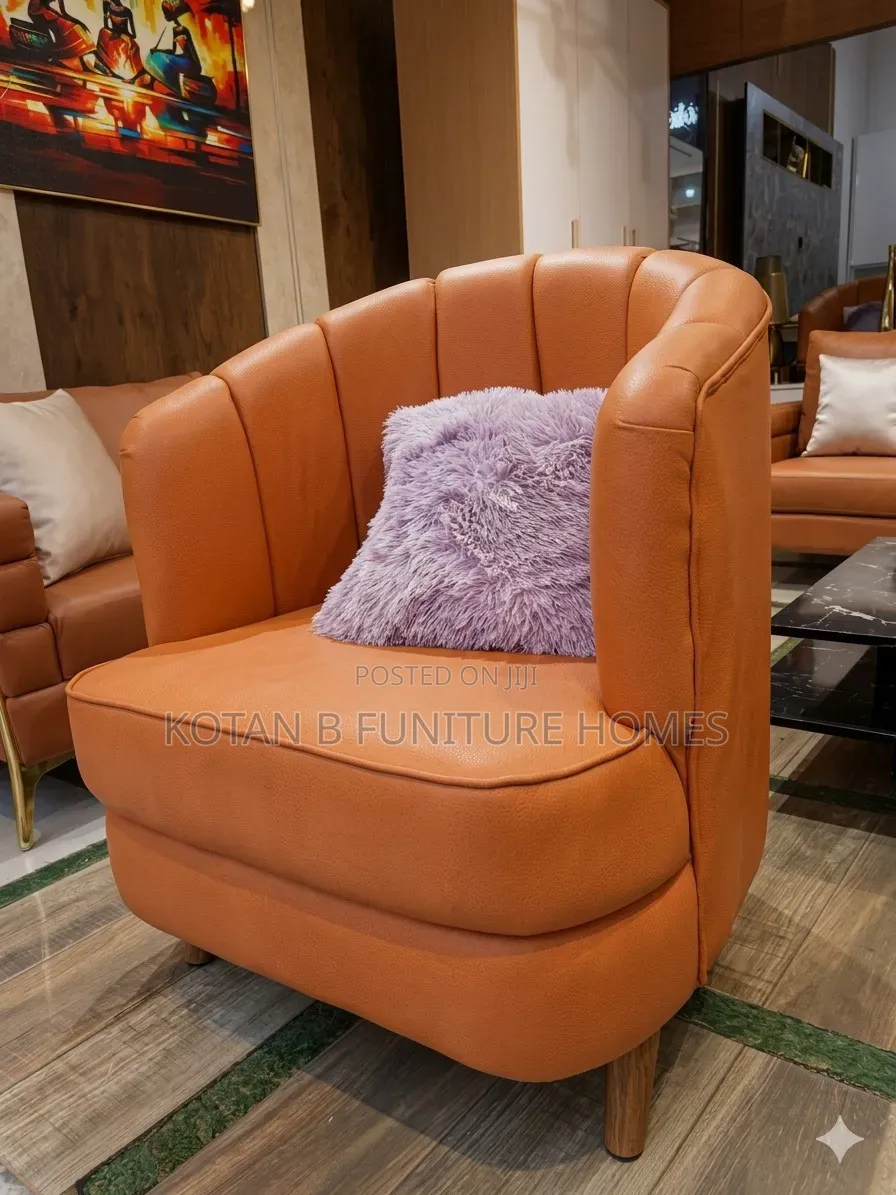 An Orange Elegant Armchair