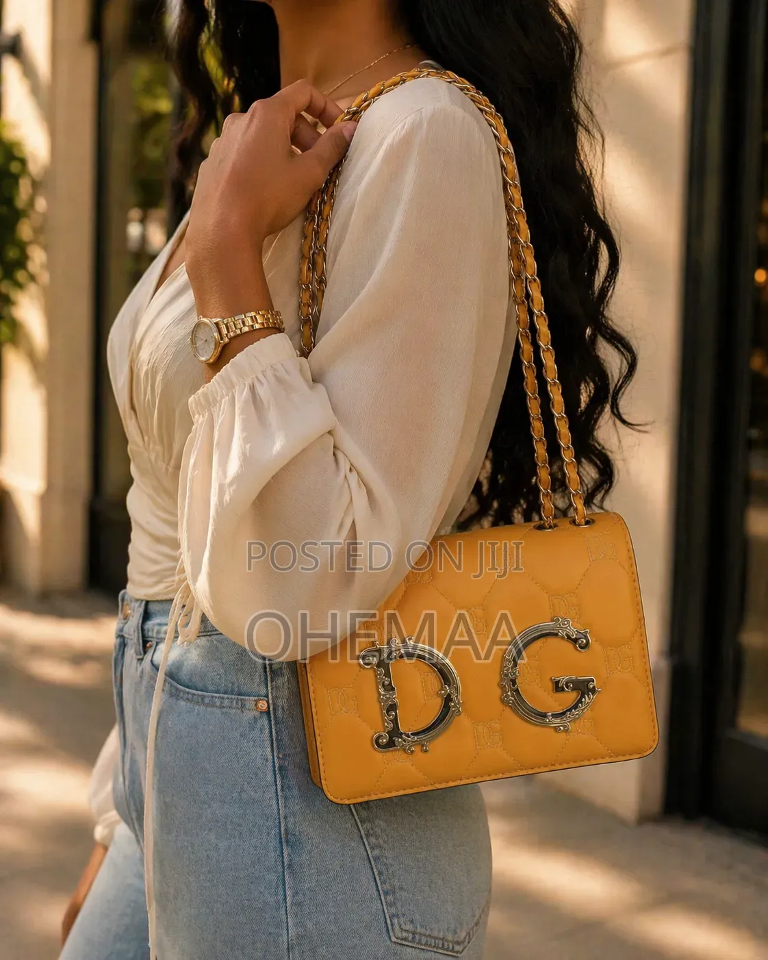 Ladies Yellow Dg Bag