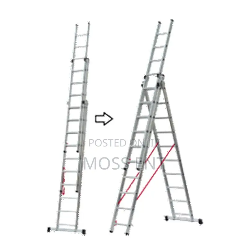Ferral 3x10 Steps Elite 67 Triple 3 Slide Ladder Alumini - Fer-