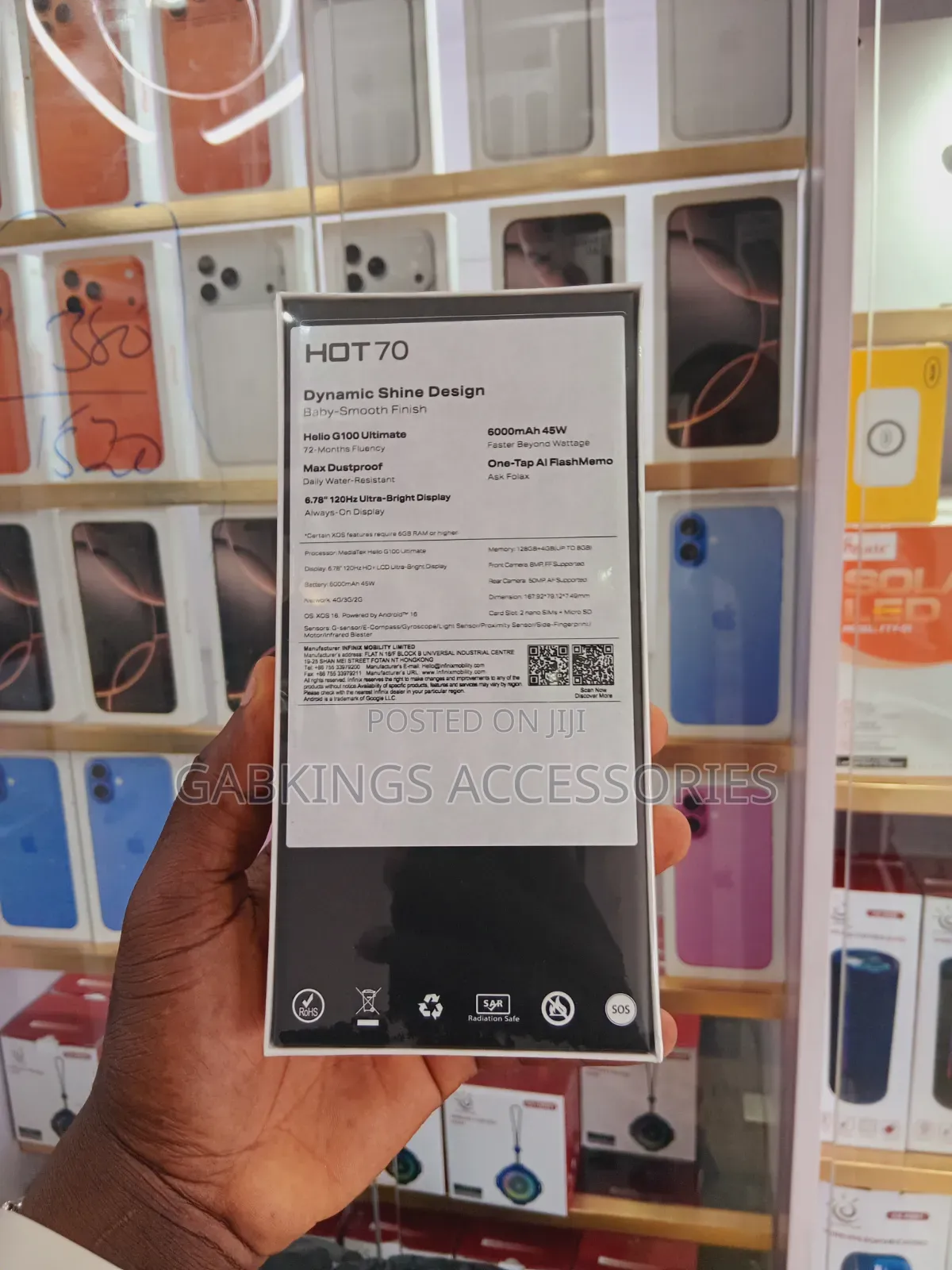 New Infinix Hot 70 128 GB