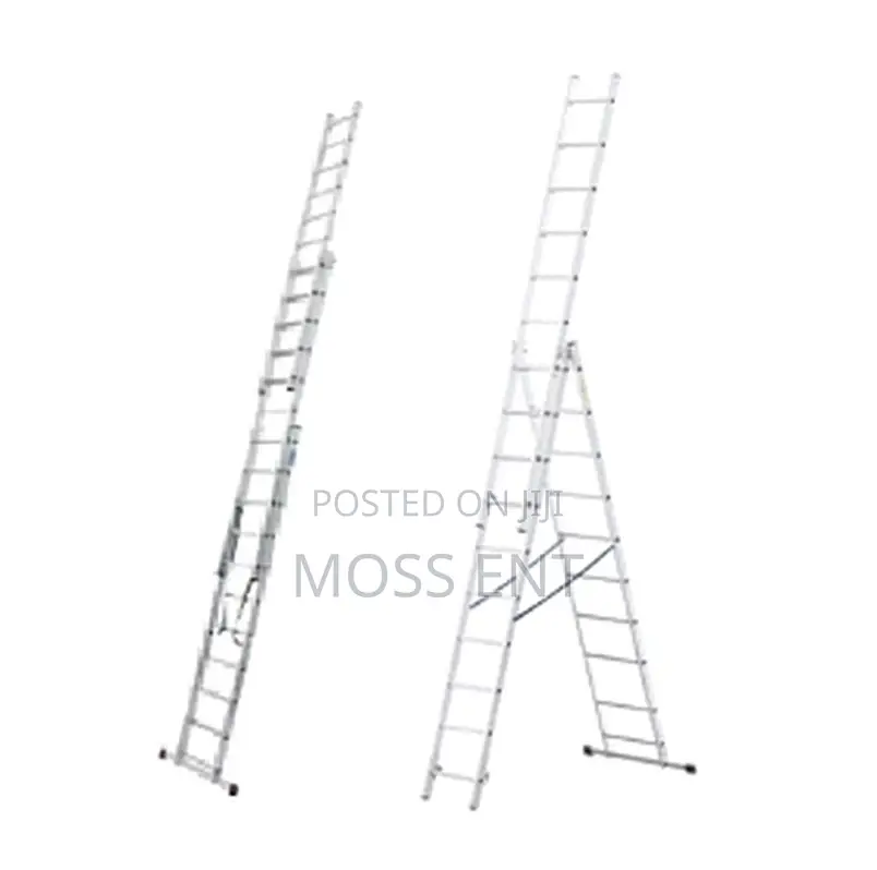 3x8 Steps Triple Slide Ladder Aluminium - Lz3208b