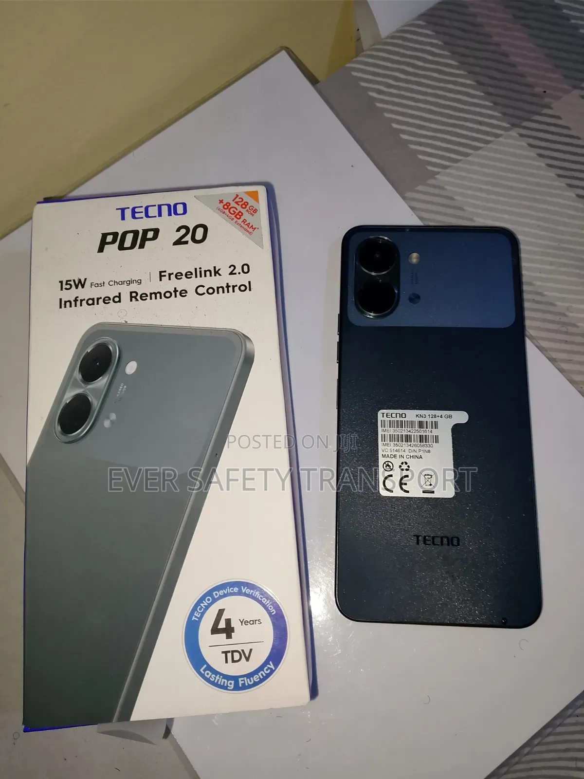 New Tecno Pop 20 128 GB Gray