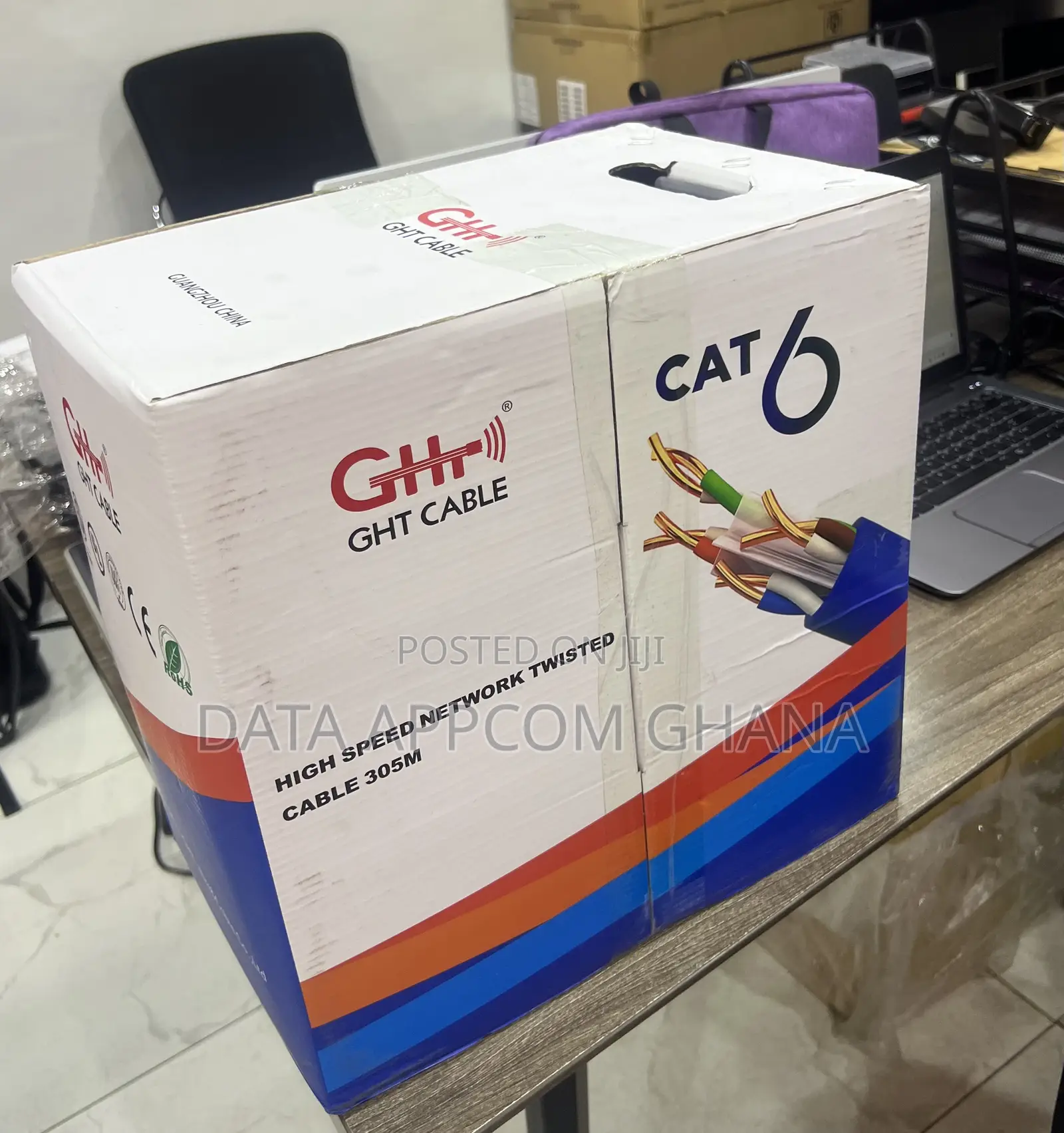 Indoor 23AWG U/Utp Cat6e Cable 305m