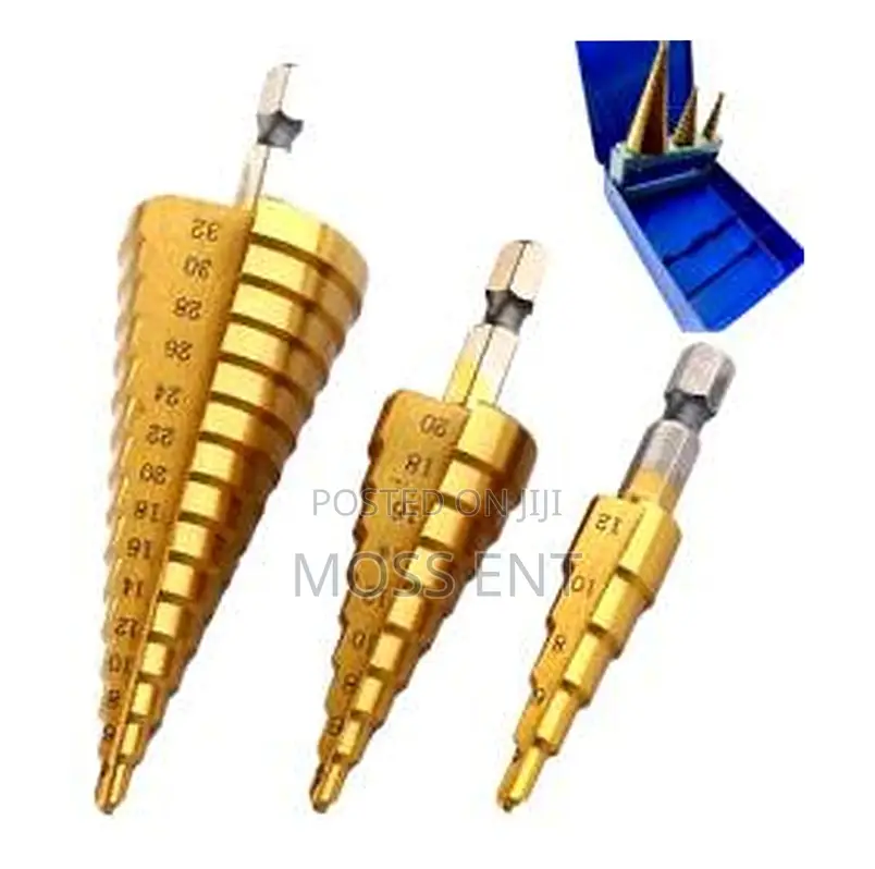 Step Drill Bits Set 3pcs (Nora Branded) - Dn-25024