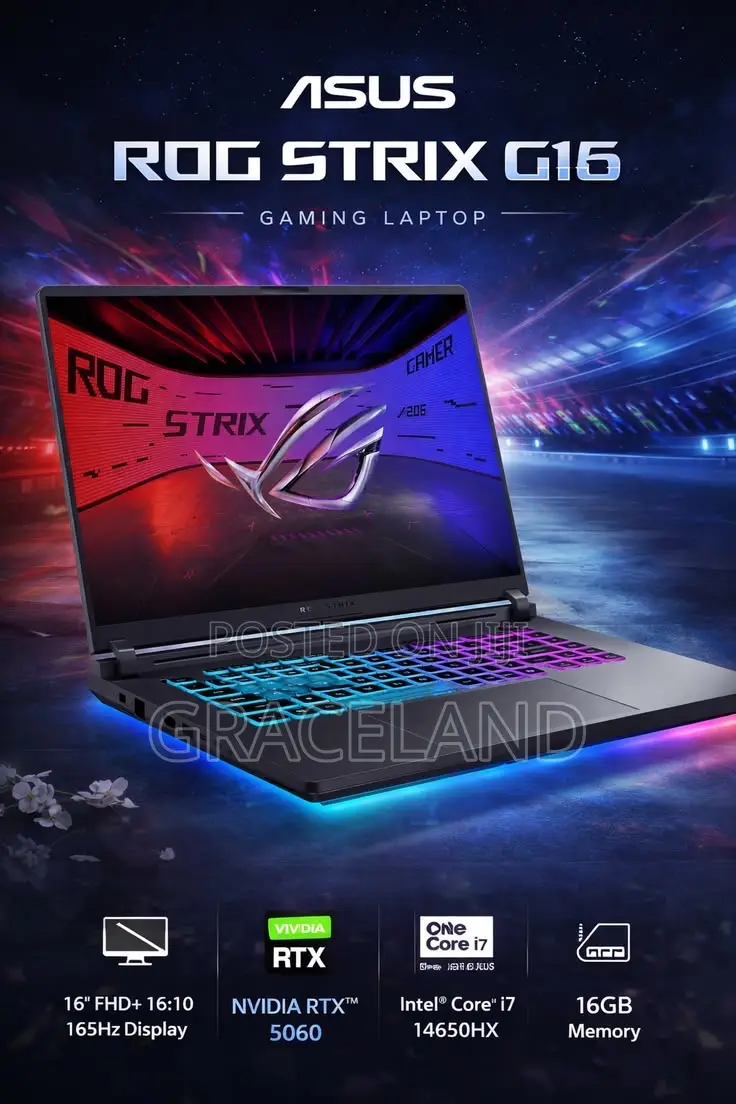 New Laptop Asus ROG Strix G16 G614 16GB Intel Core i7 SSD 1T