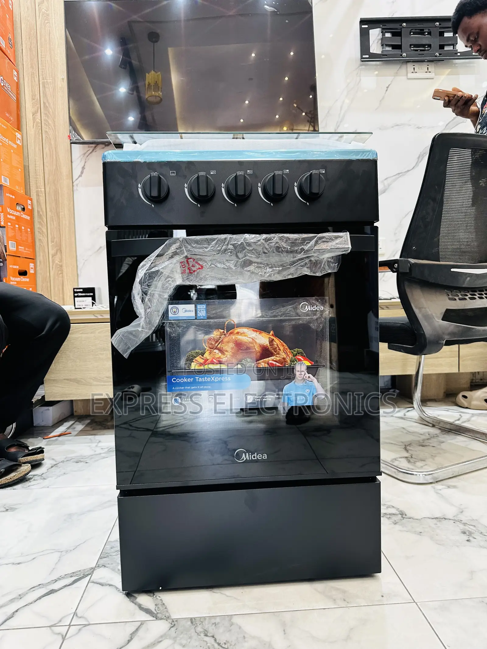 Spectacular Performance Midea Gas Cooker 50/50 4burner Oven Grill