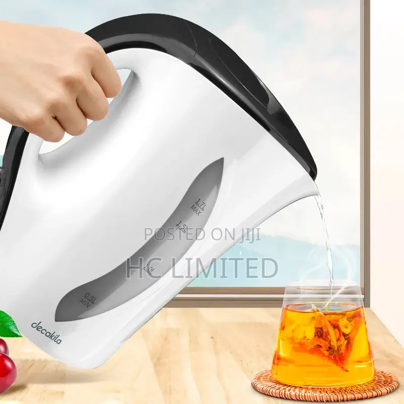 Decakila Electric Kettle - Plastic - 1.7l - 2200w - Kekt027w