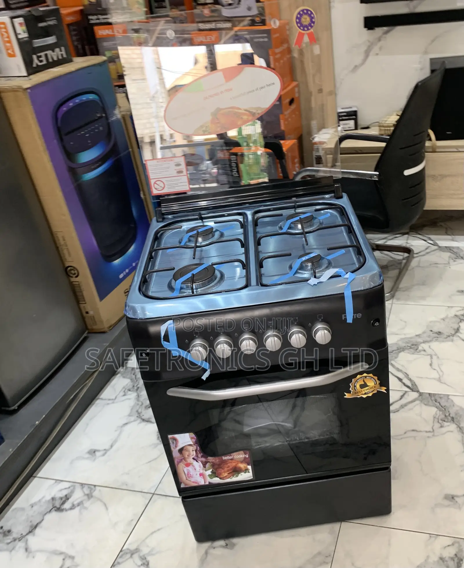Newly Bulky Ferre 60x60 4 Burner Gas Cooker, Auto Ignition,