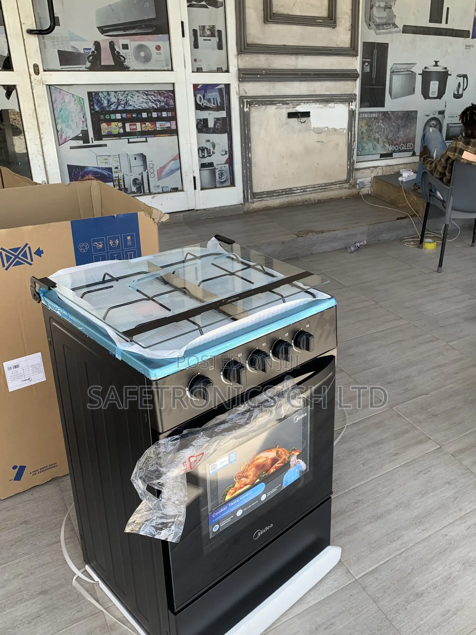 Choose New Midea 4 Burner Gas Cooker Lack Mirror