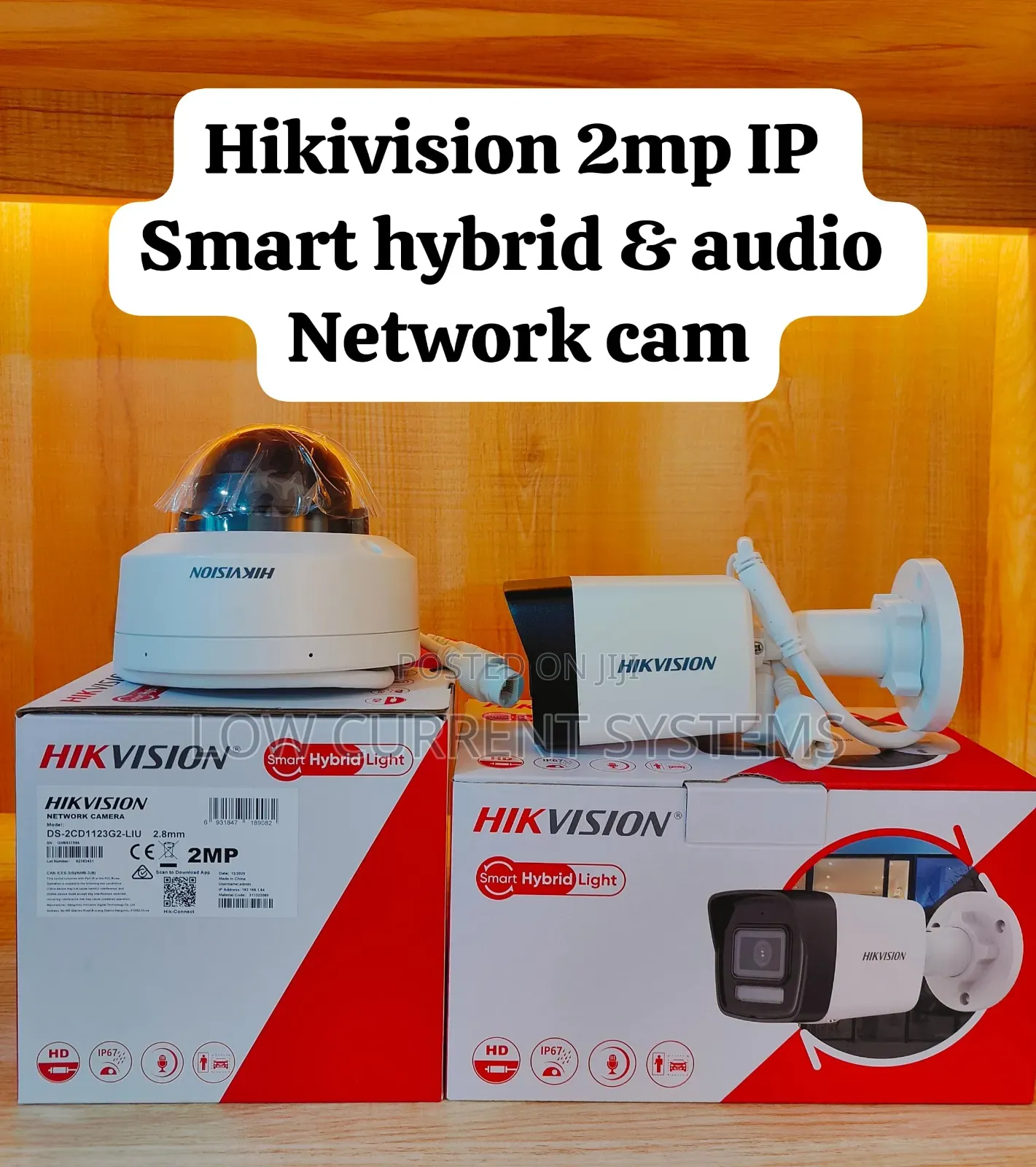 Hikivision 2mp Ip Camera With Audio Network Camere Ip Hybrid Light