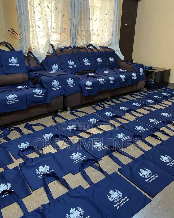 Blue Black Tote Bags