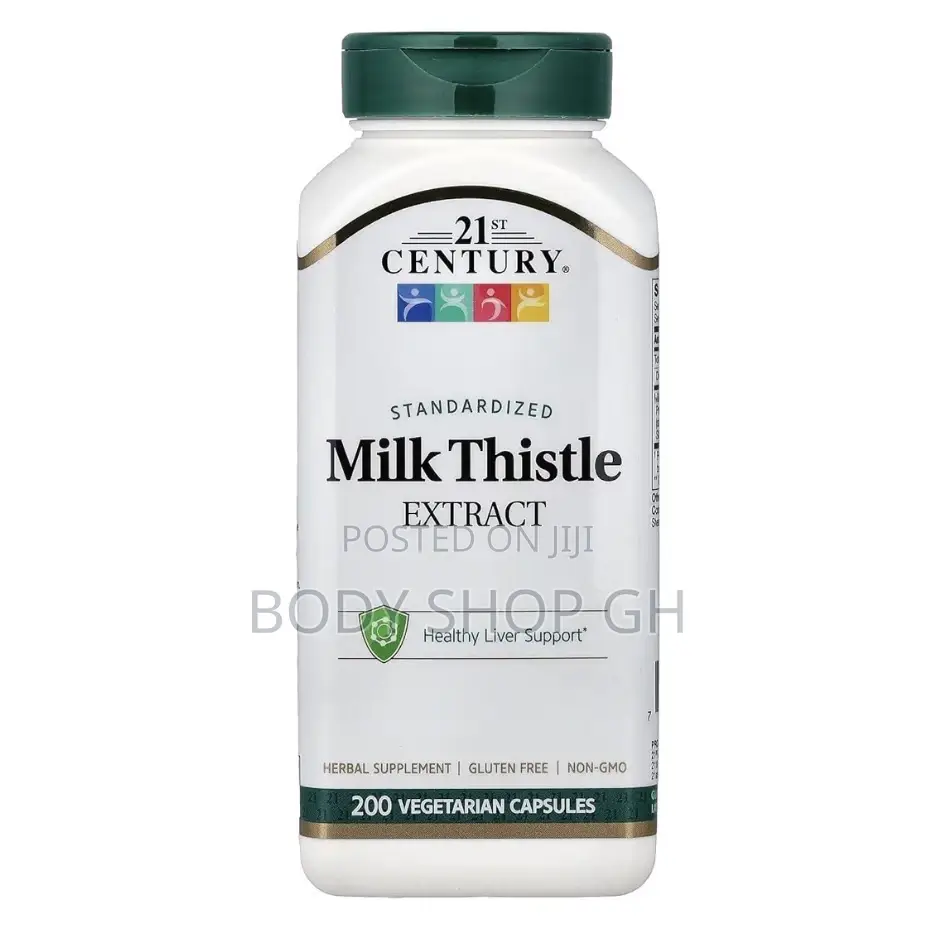 21st Century Milk Thistle Extract Veg Capsules, 200 Count