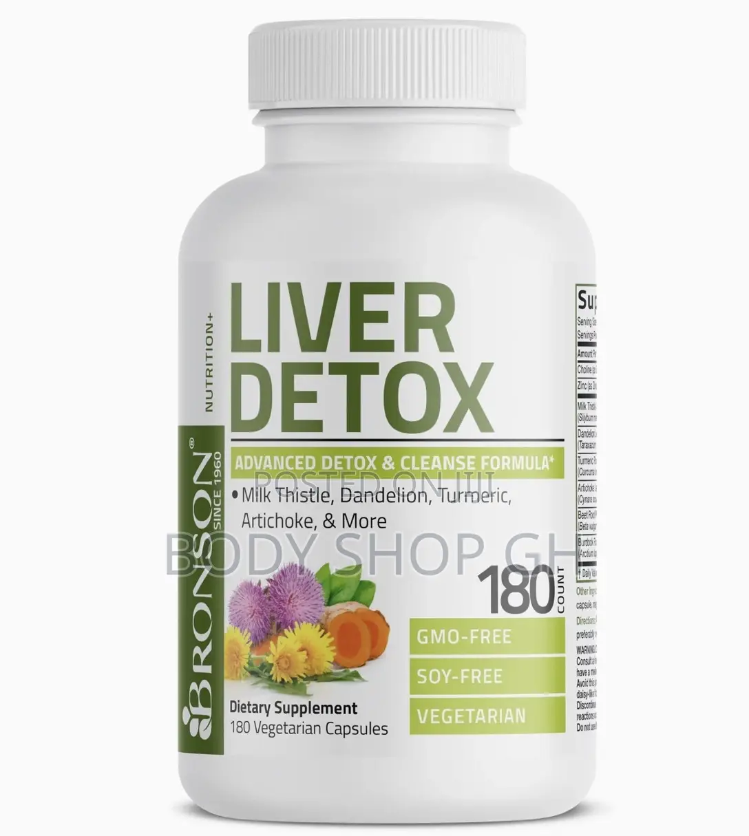 Advanced Liver Detox - Milk Thistle, Dandelion, Turmeric, Artichoke
