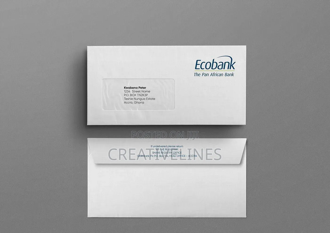 Ecobank Customised Envelopes