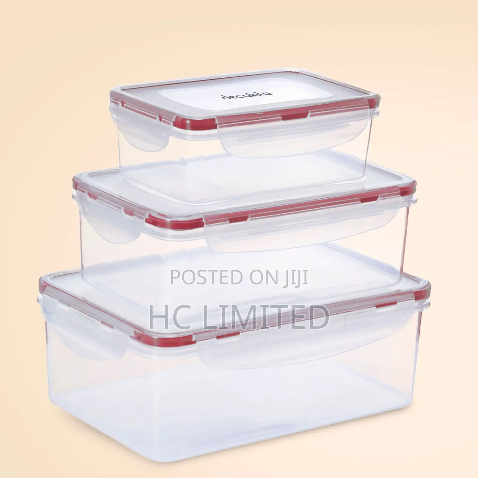 Decakila Sealed Food Container Set of 3 - Kmtt123w