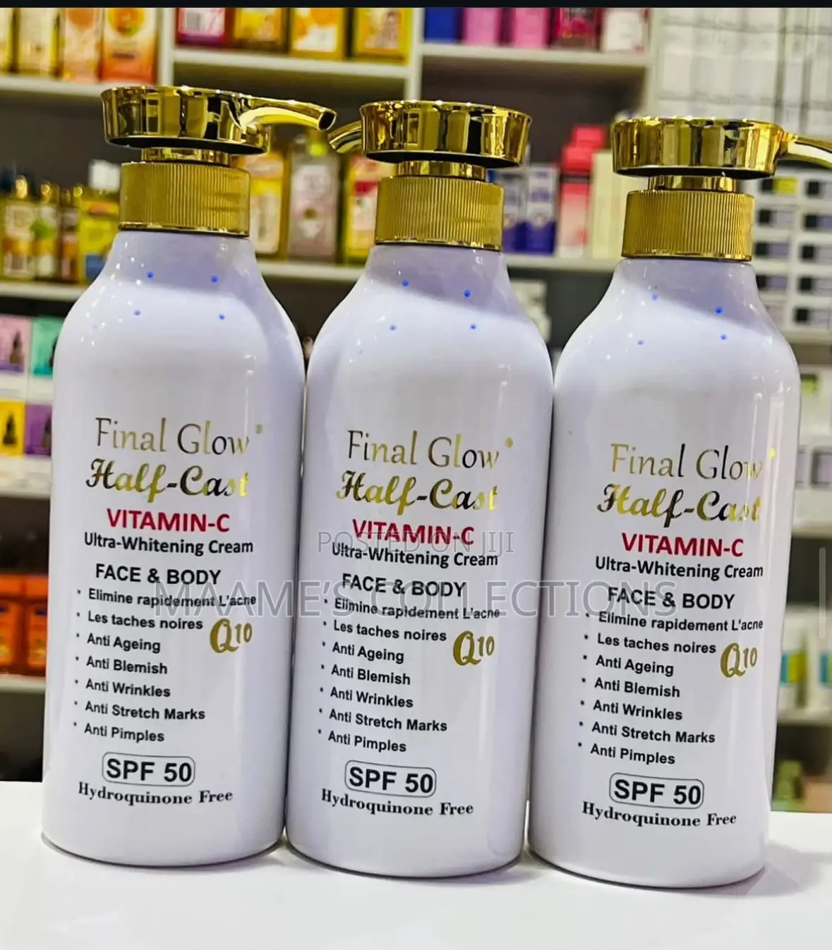 Final Glow Half Cast Face and Body Lotions