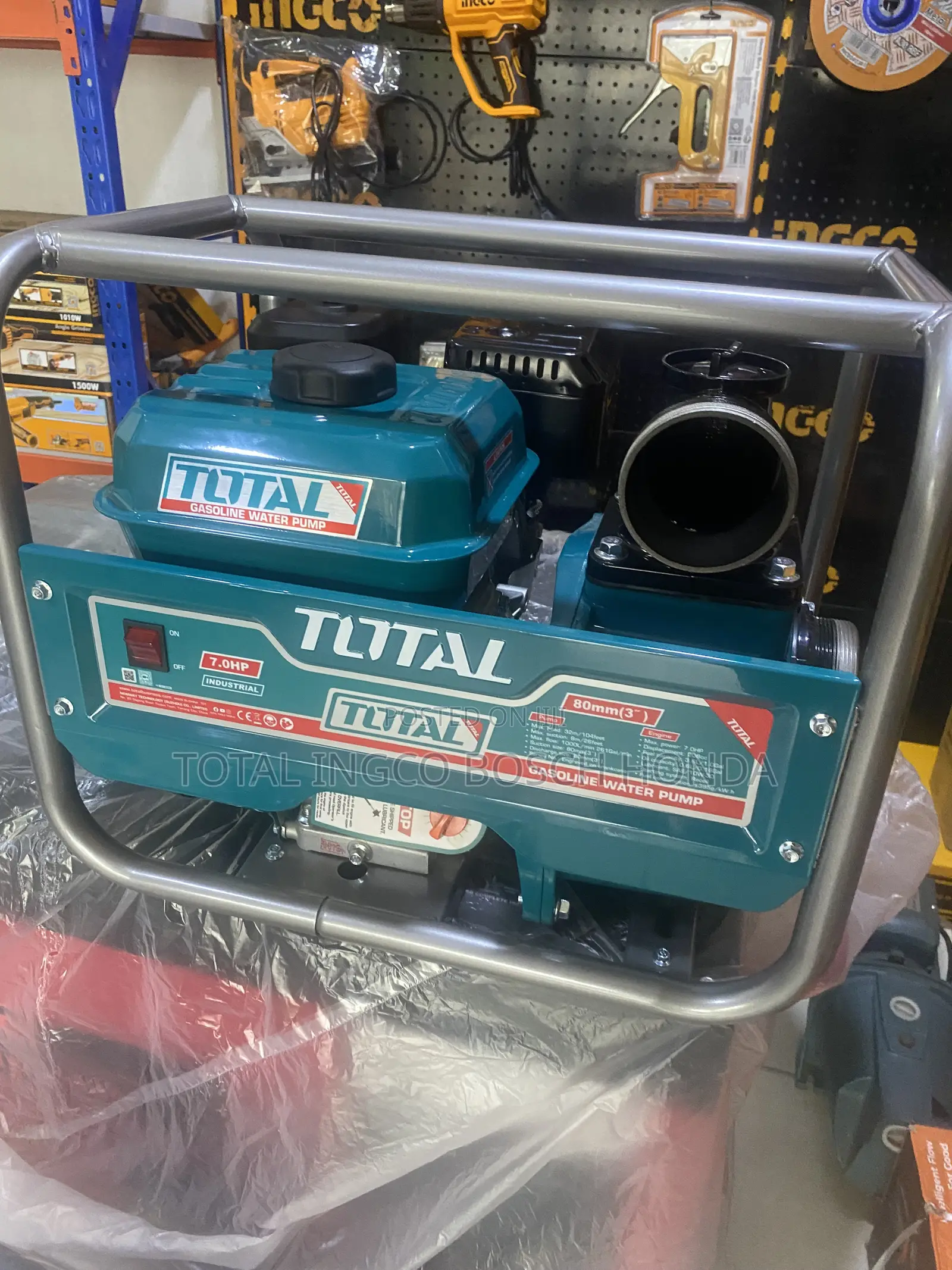 Portable 3” Petrol Water Pump Machine Total Brand