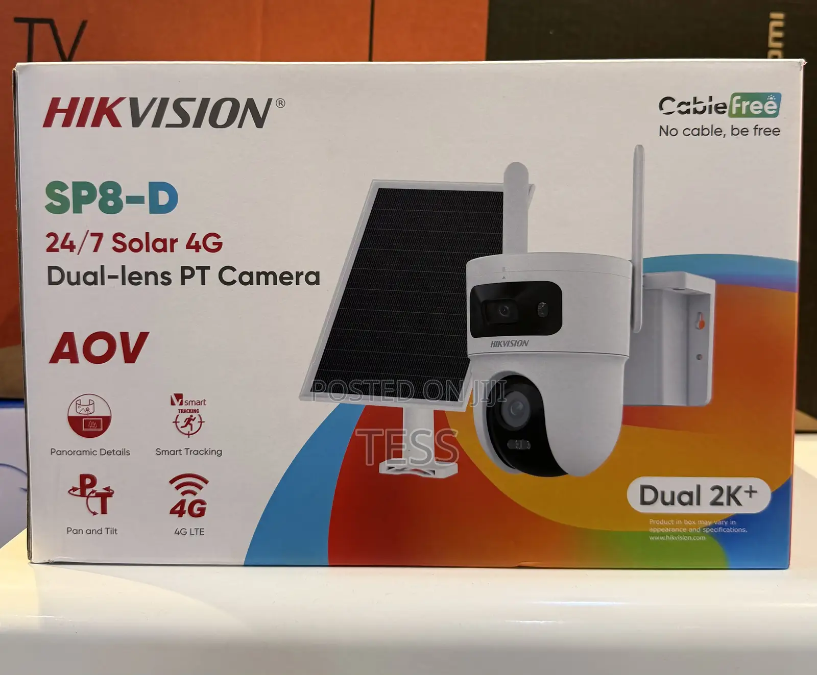Hikvision Sp8 Solar 4g Camera Dual Lens Full Color Aov Ds-2cfsp8-D/4g
