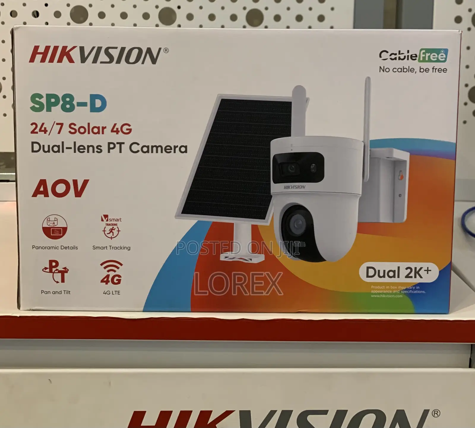 Hikvision Solar 4g Camera Full Color Sp8 Dual Lens Aov Ds-2cfsp8-D/4g