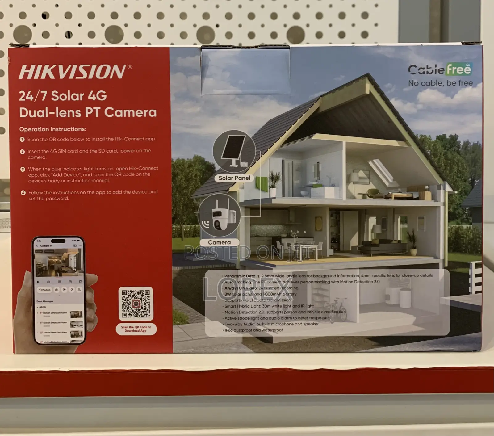 Hikvision Solar 4g Camera Full Color Sp8 Dual Lens Aov Ds-2cfsp8-D/4g